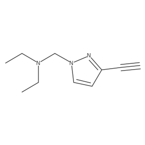 N,N-Diethyl-3-ethynyl-1H-pyrazole-1-methanamine结构式