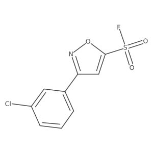 3-(3-Chlorophenyl)-1,2-oxazole-5-sulfonyl fluoride Structure