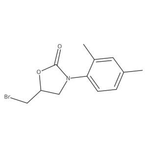 5-(Bromomethyl)-3-(2,4-dimethylphenyl)-1,3-oxazolidin-2-one结构式