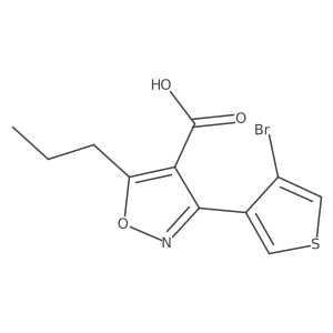 3-(4-Bromothiophen-3-yl)-5-propyl-1,2-oxazole-4-carboxylic acid Structure