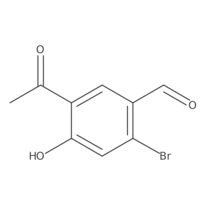 5-Acetyl-2-bromo-4-hydroxybenzaldehyde Structure