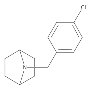 7-[(4-Chlorophenyl)methyl]-7-azabicyclo[2.2.1]heptane Structure