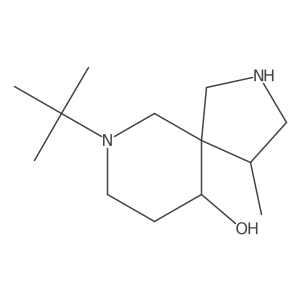 7-Tert-butyl-4-methyl-2,7-diazaspiro[4.5]decan-10-ol Structure