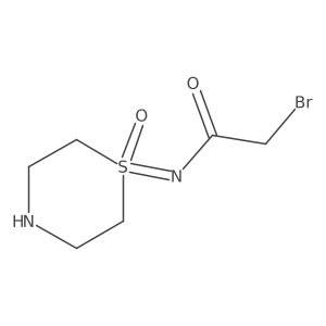 2-bromo-N-(1-oxo-1lambda6-thiomorpholin-1-ylidene)acetamide Structure