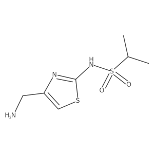 N-[4-(aminomethyl)-1,3-thiazol-2-yl]propane-2-sulfonamide结构式