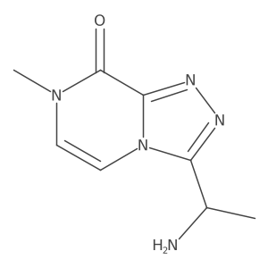 3-(1-aminoethyl)-7-methyl-7H,8H-[1,2,4]triazolo[4,3-a]pyrazin-8-one Structure
