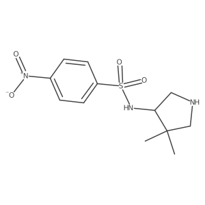 N-(4,4-dimethylpyrrolidin-3-yl)-4-nitrobenzene-1-sulfonamide Structure