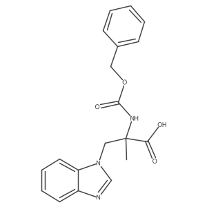 3-(1H-1,3-benzodiazol-1-yl)-2-{[(benzyloxy)carbonyl]amino}-2-methylpropanoic acid结构式