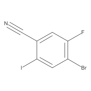 4-Bromo-5-fluoro-2-iodobenzonitrile Structure