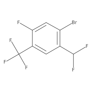 2-Bromo-4-fluoro-5-(trifluoromethyl)benzodifluoride结构式
