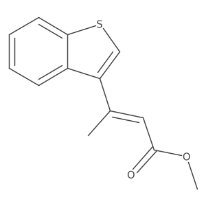 methyl (2Z)-3-(1-benzothiophen-3-yl)but-2-enoate Structure