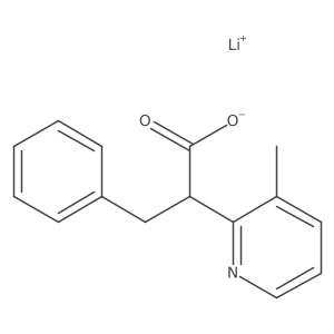 Lithium(1+) ion 2-(3-methylpyridin-2-yl)-3-phenylpropanoate Structure