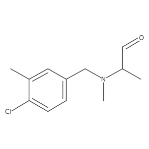 2-{[(4-Chloro-3-methylphenyl)methyl](methyl)amino}propanal Structure