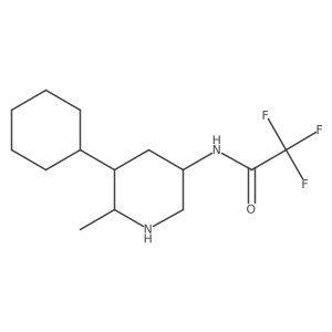 N-(5-cyclohexyl-6-methylpiperidin-3-yl)-2,2,2-trifluoroacetamide Structure