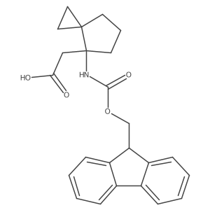 2-[4-({[(9H-fluoren-9-yl)methoxy]carbonyl}amino)spiro[2.4]heptan-4-yl]acetic acid Structure