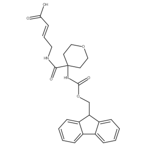 4-{[4-({[(9H-fluoren-9-yl)methoxy]carbonyl}amino)oxan-4-yl]formamido}but-2-enoic acid结构式