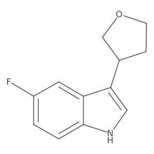 5-Fluoro-3-(tetrahydrofuran-3-yl)-1H-indole结构式