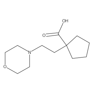 1-(2-Morpholinoethyl)cyclopentane-1-carboxylic acid Structure
