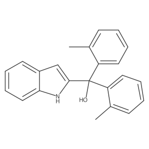 (1H-Indol-2-yl)di-o-tolylmethanol Structure