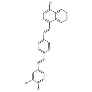 4-[4-(4-Amino-naphthalen-1-ylazo)-phenylazo]-2-chloro-phenol结构式