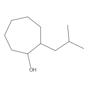 rac-(1R,2S)-2-(2-methylpropyl)cycloheptan-1-ol Structure