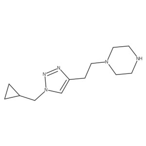 1-{2-[1-(cyclopropylmethyl)-1H-1,2,3-triazol-4-yl]ethyl}piperazine Structure