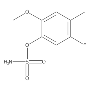 5-Fluoro-2-methoxy-4-methylphenyl sulfamate结构式
