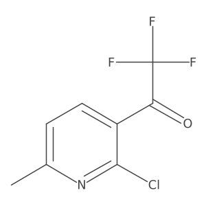 1-(2-Chloro-6-methylpyridin-3-yl)-2,2,2-trifluoroethan-1-one Structure
