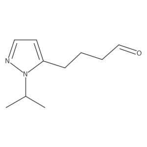 4-[1-(propan-2-yl)-1H-pyrazol-5-yl]butanal Structure