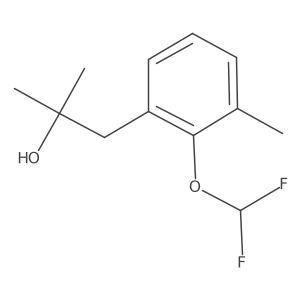 1-[2-(Difluoromethoxy)-3-methylphenyl]-2-methylpropan-2-ol Structure