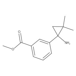 Methyl 3-(1-amino-2,2-dimethylcyclopropyl)benzoate结构式