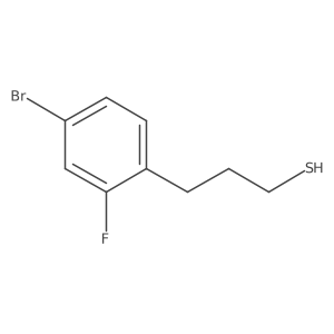 3-(4-Bromo-2-fluorophenyl)propane-1-thiol结构式