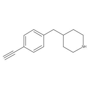 4-[(4-Ethynylphenyl)methyl]piperidine Structure