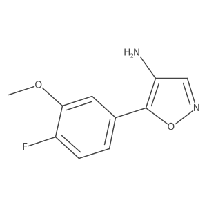 5-(4-Fluoro-3-methoxyphenyl)-1,2-oxazol-4-amine Structure