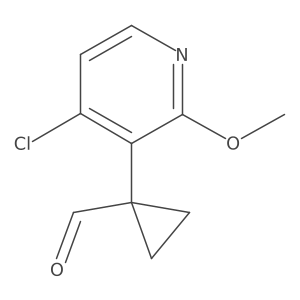 1-(4-Chloro-2-methoxypyridin-3-yl)cyclopropane-1-carbaldehyde Structure