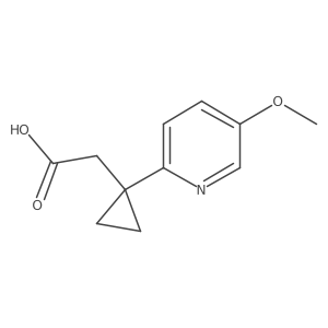 2-[1-(5-Methoxypyridin-2-yl)cyclopropyl]acetic acid结构式