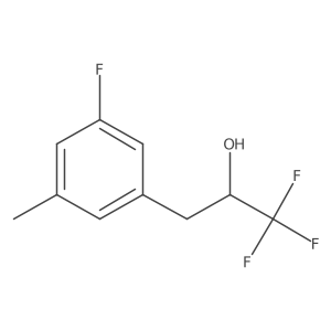 1,1,1-Trifluoro-3-(3-fluoro-5-methylphenyl)propan-2-ol结构式