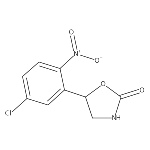 5-(5-Chloro-2-nitrophenyl)-1,3-oxazolidin-2-one结构式