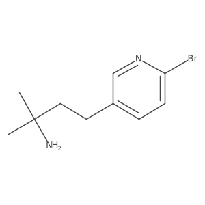 4-(6-Bromopyridin-3-yl)-2-methylbutan-2-amine结构式