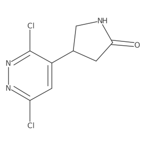 4-(3,6-Dichloropyridazin-4-yl)pyrrolidin-2-one Structure