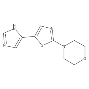 4-[5-(1H-imidazol-4-yl)-1,3-thiazol-2-yl]morpholine结构式
