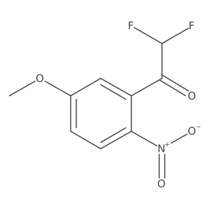 2,2-Difluoro-1-(5-methoxy-2-nitrophenyl)ethan-1-one Structure