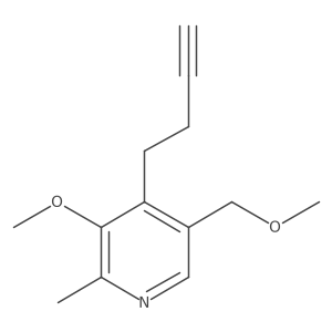 4-(But-3-yn-1-yl)-3-methoxy-5-(methoxymethyl)-2-methylpyridine Structure