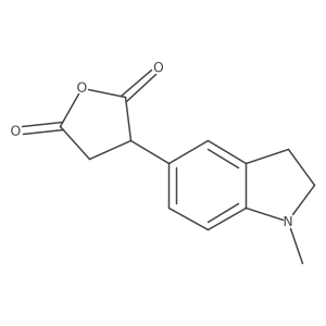 3-(1-methyl-2,3-dihydro-1H-indol-5-yl)oxolane-2,5-dione结构式