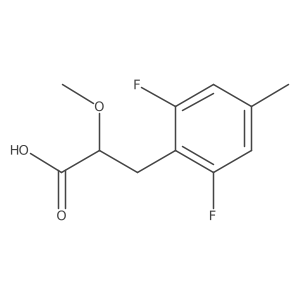 3-(2,6-Difluoro-4-methylphenyl)-2-methoxypropanoic acid结构式