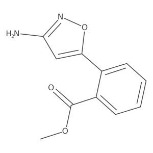 Methyl 2-(3-amino-1,2-oxazol-5-yl)benzoate结构式