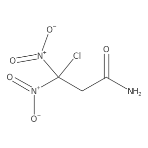 Propanamide, 3-chloro-3,3-dinitro- Structure