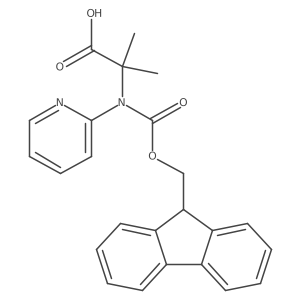 2-({[(9H-fluoren-9-yl)methoxy]carbonyl}(pyridin-2-yl)amino)-2-methylpropanoic acid结构式