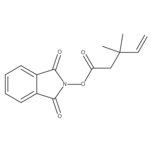 1,3-dioxo-2,3-dihydro-1H-isoindol-2-yl 3,3-dimethylpent-4-enoate结构式