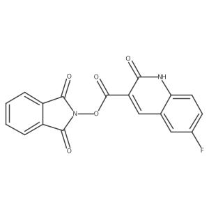 1,3-dioxo-2,3-dihydro-1H-isoindol-2-yl 6-fluoro-2-hydroxyquinoline-3-carboxylate结构式